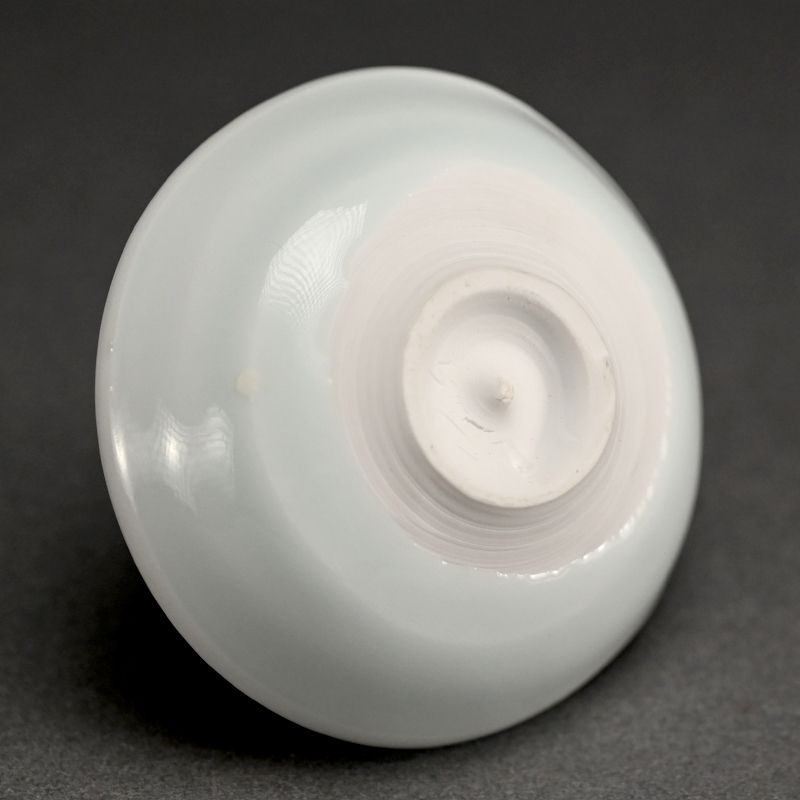 Contemporary Guinomi Porcelain Sake Cup by Kato Tsubusa B