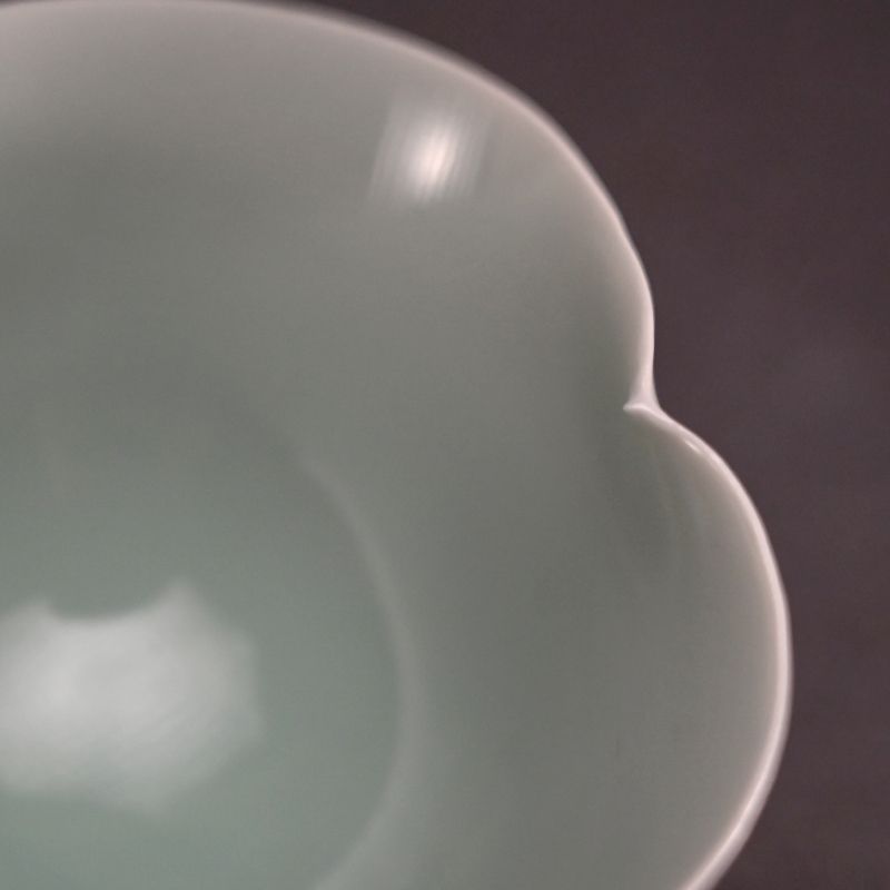 Porcelain Guinomi Sake Cup by Fukami Sueharu C