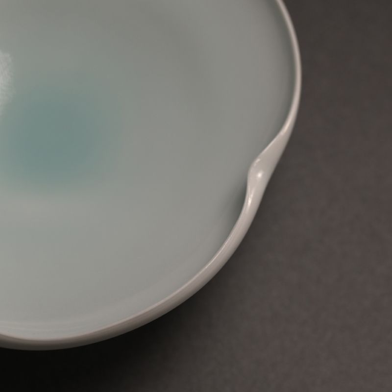 Contemporary Porcelain Flower Bowl by Kato Tsubusa