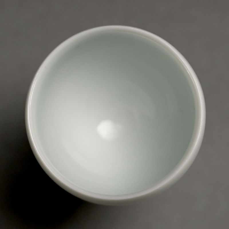 Exquisite Bajohai Porcelain Sake Cup by Kato Tsubusa