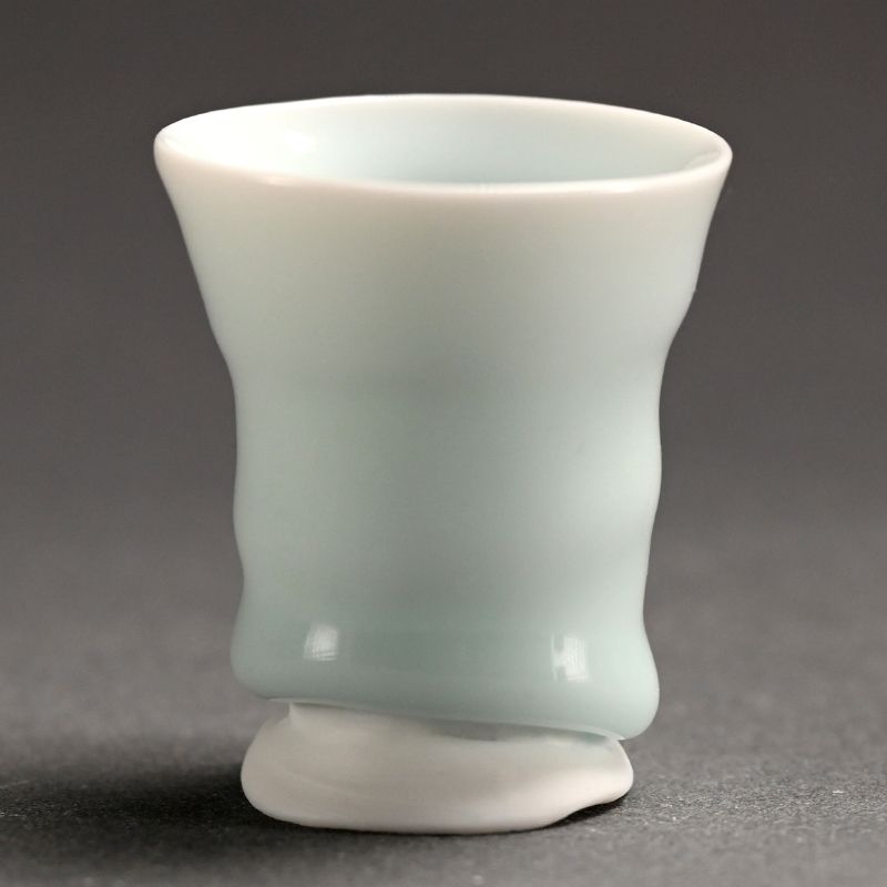 Contemporary Porcelain Guinomi by Kato Tsubusa