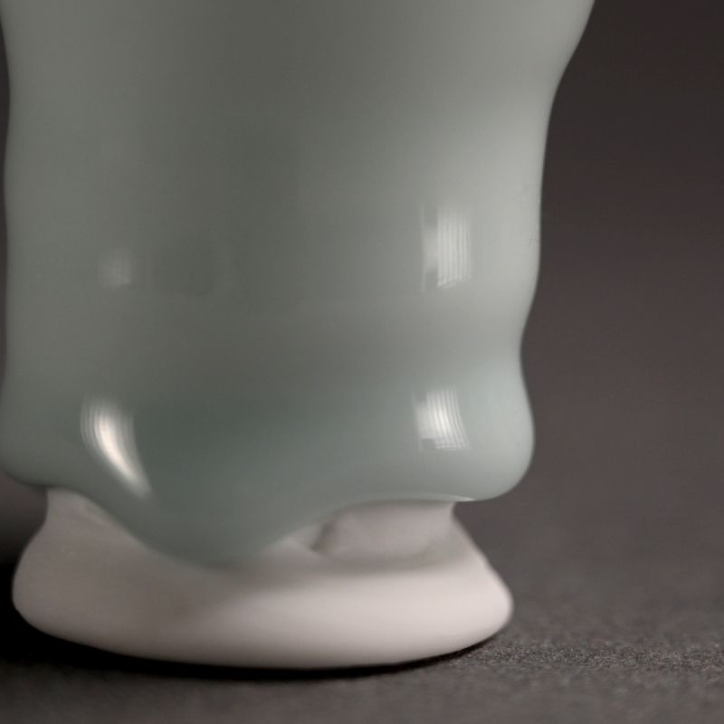 Contemporary Porcelain Guinomi by Kato Tsubusa