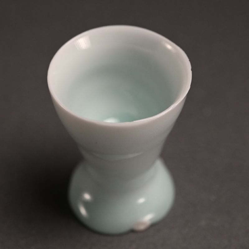 Contemporary Celadon Guinomi  by Kato Tsubusa