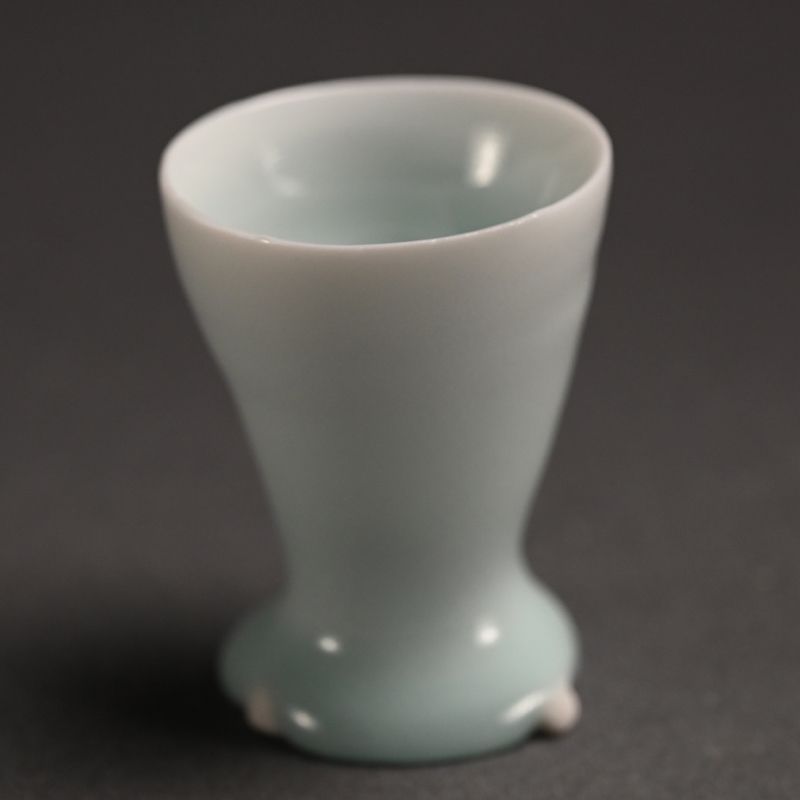 Contemporary Celadon Guinomi  by Kato Tsubusa