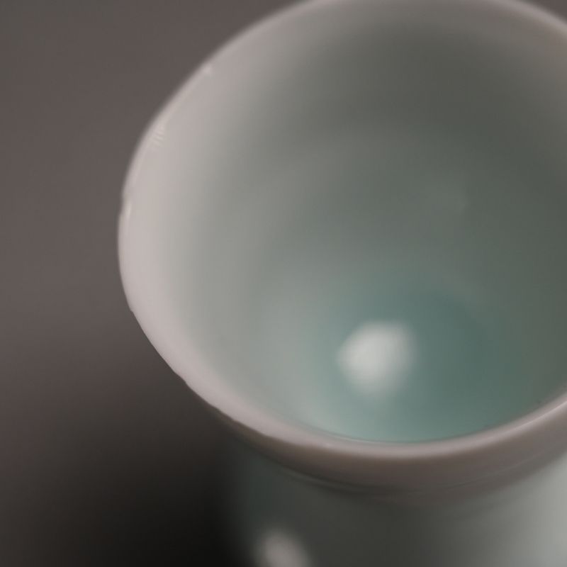 Contemporary Celadon Guinomi  by Kato Tsubusa