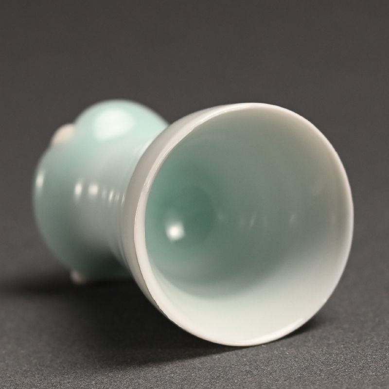 Contemporary Celadon Guinomi  by Kato Tsubusa