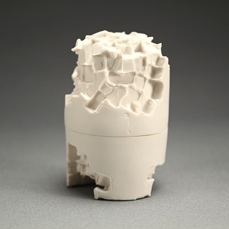 Covered Porcelain Vessel by Kato Hirotaka