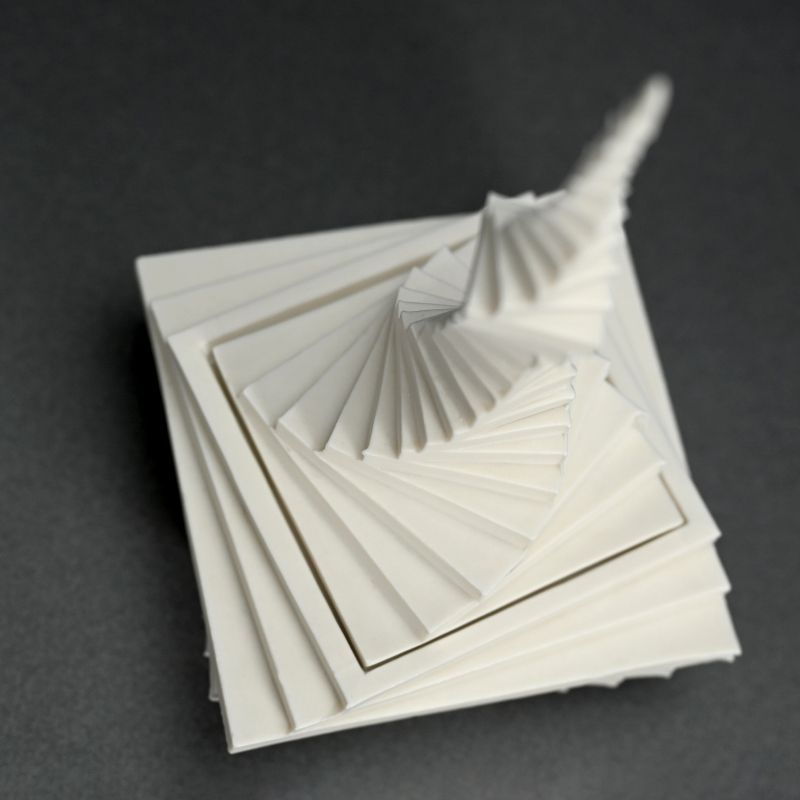 Covered Raw Porcelain Receptacle, White Spear, by Yamaura Yosuke