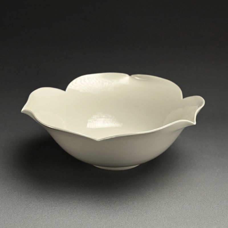 Exquisite White Bowl by Kawase Takeshi