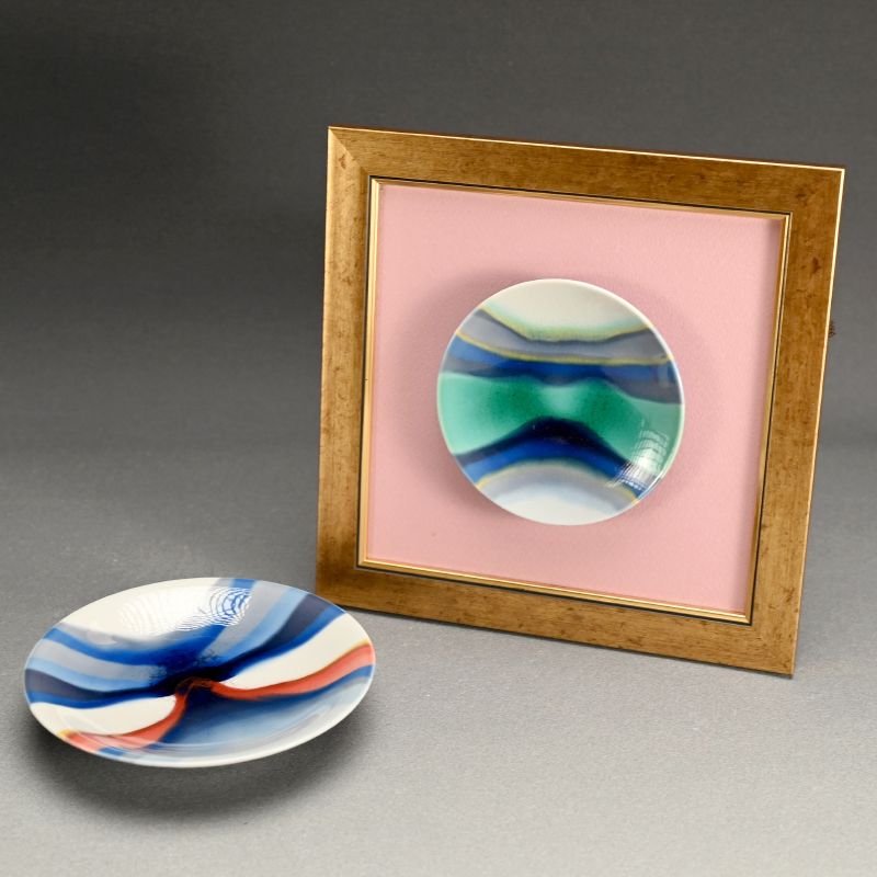 2 Plates by Important Female Artist Tokuda Yasokichi Ⅳ (Junko)