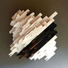 “Modern Remains, Dyeing” Porcelain Wall Sculpture by Takeuchi Kouzo