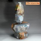 One of a Kind 3 piece Ceramic Sculpture by Hashimoto Tomonari