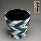 Contemporary Ceramic Mizusashi by Fukushima Hiroko