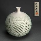 Contemporary Porcelain Vase by Okayasu Manami