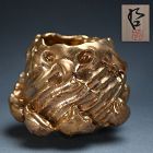 Contemporary Golden Dimple Bowl by Ishiyama Tetsuya