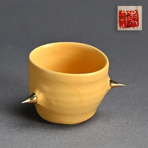 民国時代の輸出品、寿老人絵茶碗 Momoyama Gallery