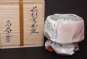 Breathtaking Hagi Chawan Tea Bowl by Kaneta Masanao