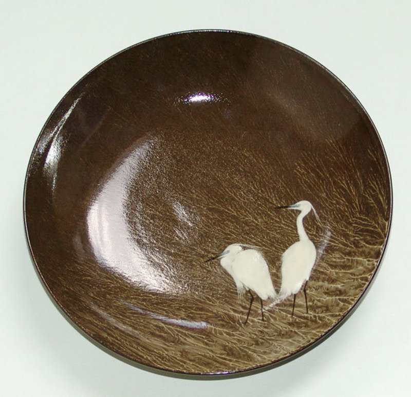 Utsutsukawa Sagi Plate by Yokoishi Gagyu XIII