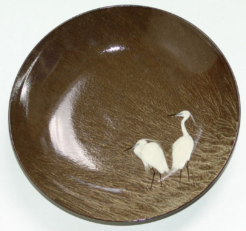 Utsutsukawa Sagi Plate by Yokoishi Gagyu XIII