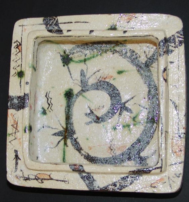 Large Ceramic Box by Potter Suzuki Goro