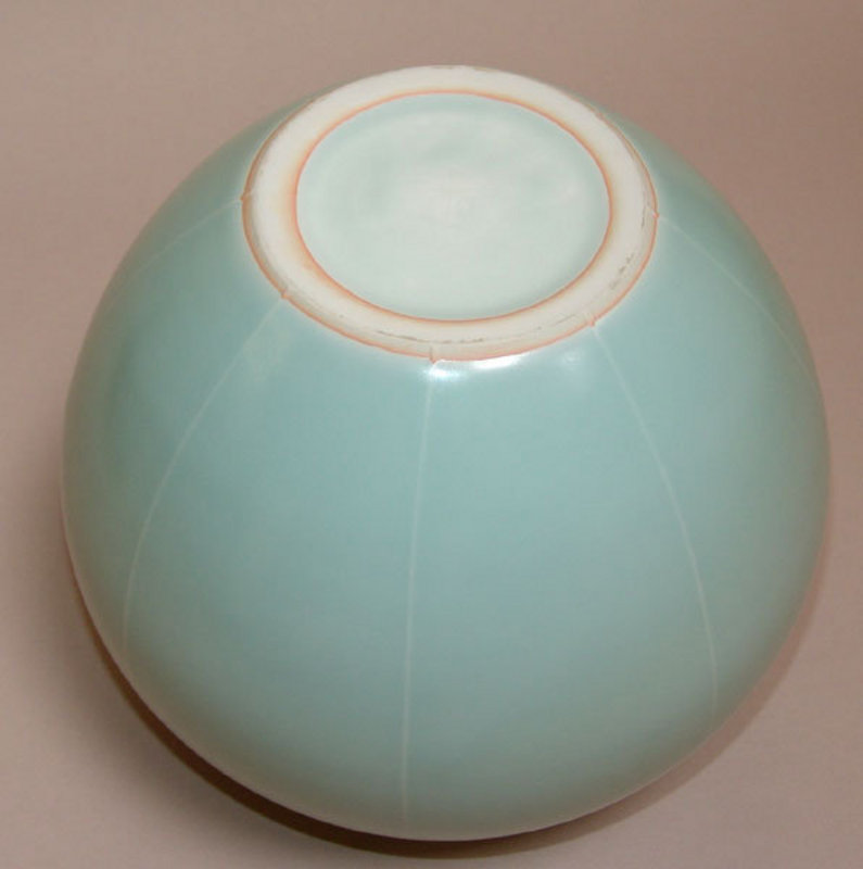 Modern Celadon Pottery Vase by Fukami Sueharu