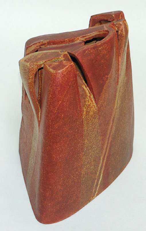 Rare Sculptural Modern Art Vase, Kiyomizu Rokubei VII