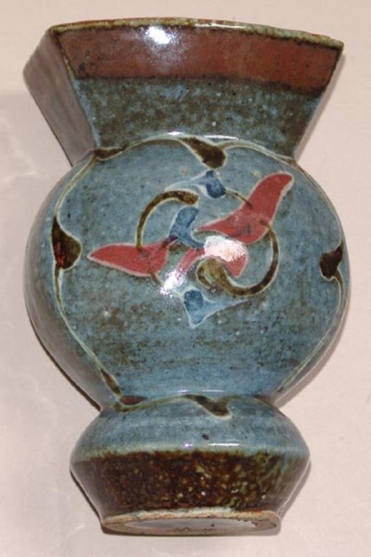 Gosu Blue Mingei Vase by Kanjiro Kawai