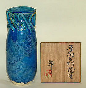 Vase by Japanese Living National Treasure KATO TAKUO
