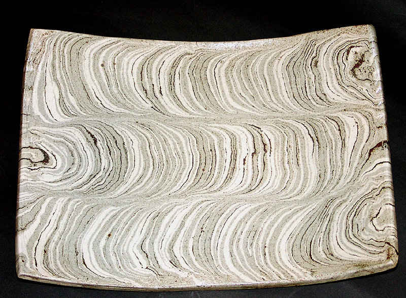 Large Pottery Platter by Japanese LNT Matsui Kosei