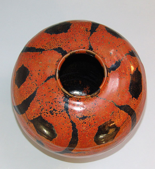 Kaki Tsubo Vase by Shimizu Yasutaka
