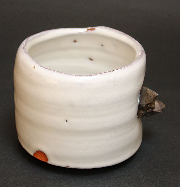 Unusual Hagi Chawan Tea Bowl by Miwa Kazuhiko