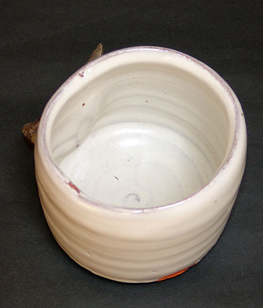 Unusual Hagi Chawan Tea Bowl by Miwa Kazuhiko