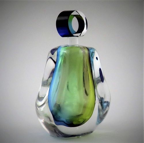 Vintage Paul Harrie River Series Studio Glass Perfume Bottle (ca 2015)
