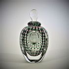 Signed and Dated 2004 Faceted Tom Philabaum Reptilian Perfume Bottle