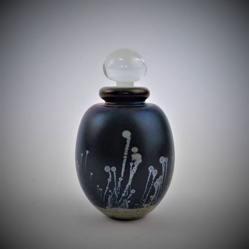 Signed and Dated1989 Robert Eickholt Studio Glass Perfume Bottle