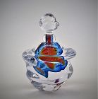 Vintage Signed Leon Applebaum Studio Glass Perfume Bottle