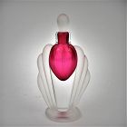 Vitrix Signed and Dated 1996 Straight Studio Glass Perfume Bottle