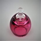 Buxton & Kutch Signed and Numbered Slant Studio Glass Perfume Bottle