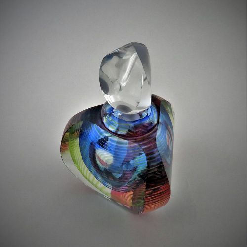 Michael David & Kit Karbler Prismatic Studio Glass Perfume Bottle