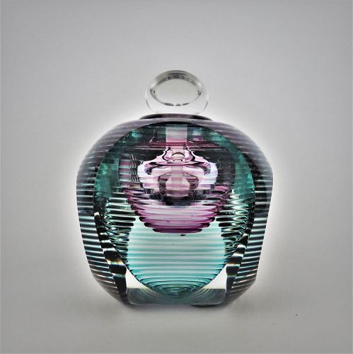 Kit Karbler & Michael David Prismatic Studio Glass Perfume Bottle