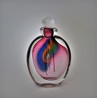 Vintage Chris Comins Signed Multi-Color Sommerso Studio Glass Perfume