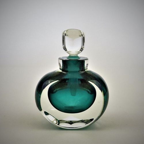 Correia Signed and Dated 1993 Art Glass Elite Mini Perfume Bottle