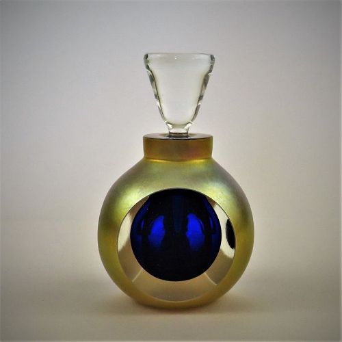 Correia Signed and Dated 2002 Limited Edition Art Glass Perfume Bottle