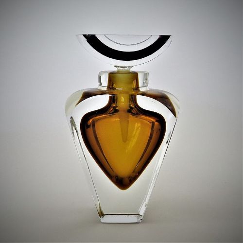 Correia Signed and Dated 2009 Limited Edition Art Glass Perfume Bottle