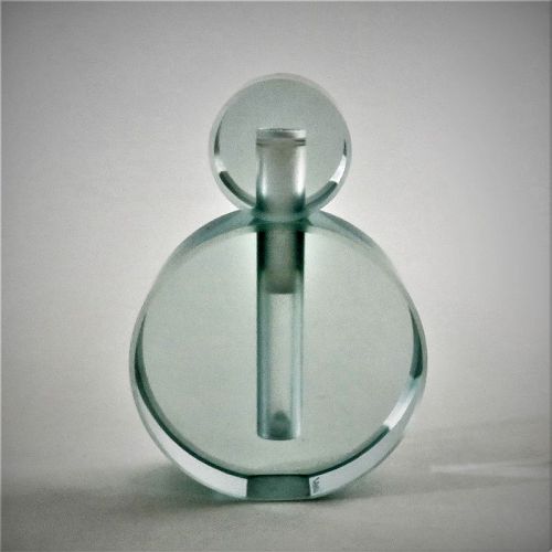 Vintage Max Leser Signed Geometric Studio Glass Perfume Bottle