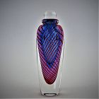 Signed and Dated 1987 Steven Main Studio Glass Perfume Bottle