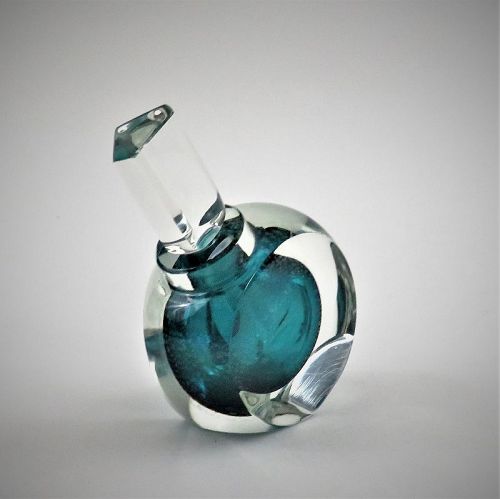 Correia Signed and Dated 1995 Art Glass Perfume Bottle