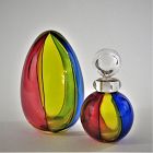 Vintage Archimede Seguso Carnevale Perfume Bottle and Paperweight