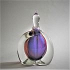 Buzz Blodgett Signed and Dated “Swirled” Studio Glass Perfume Bottle