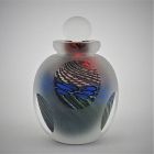 Signed and Dated 1990 Steven Main Studio Glass Perfume Bottle